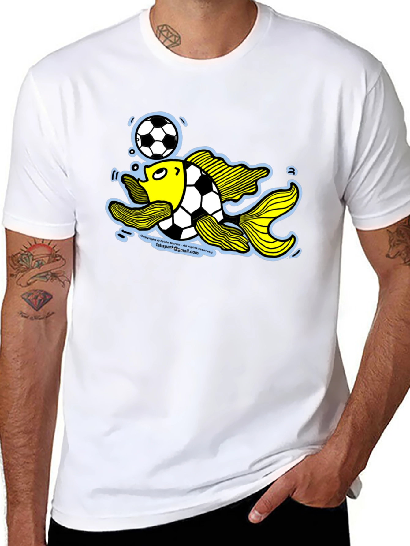 Soccer Fish Graphic Tee