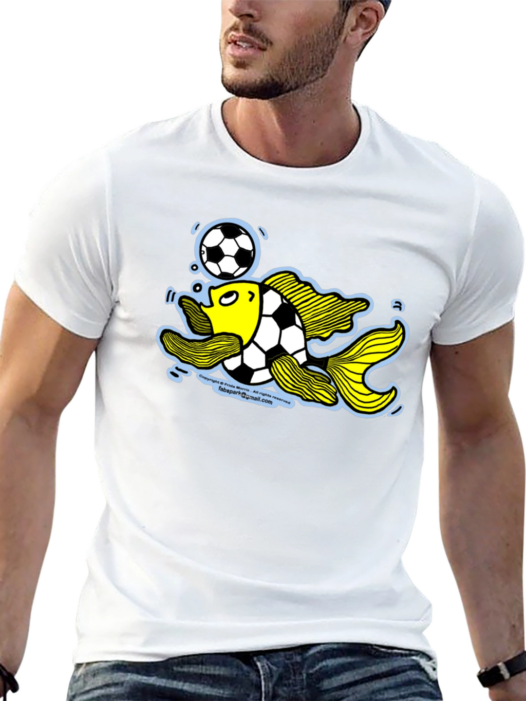 Soccer Fish Graphic Tee