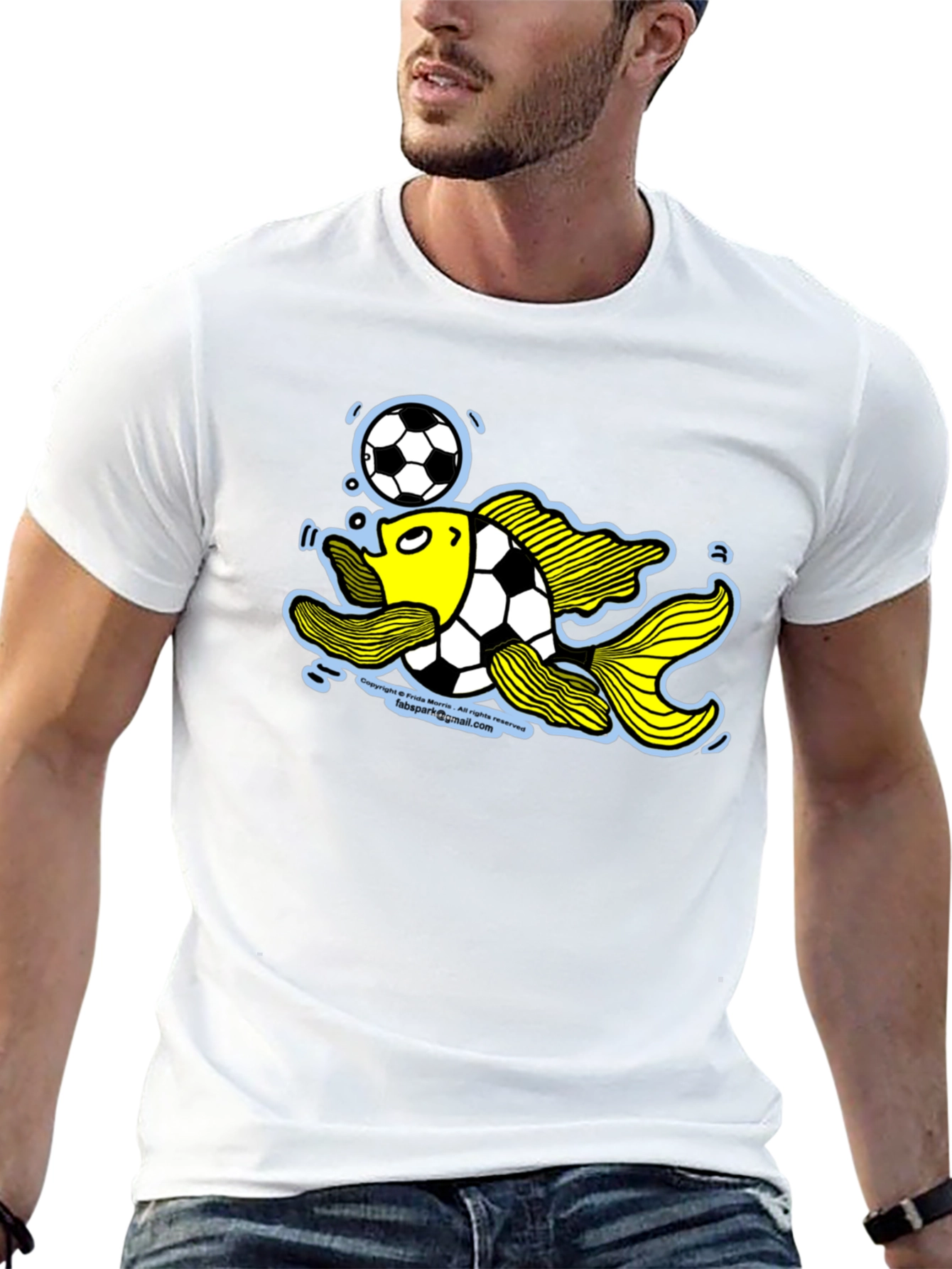 Soccer Fish Graphic Tee