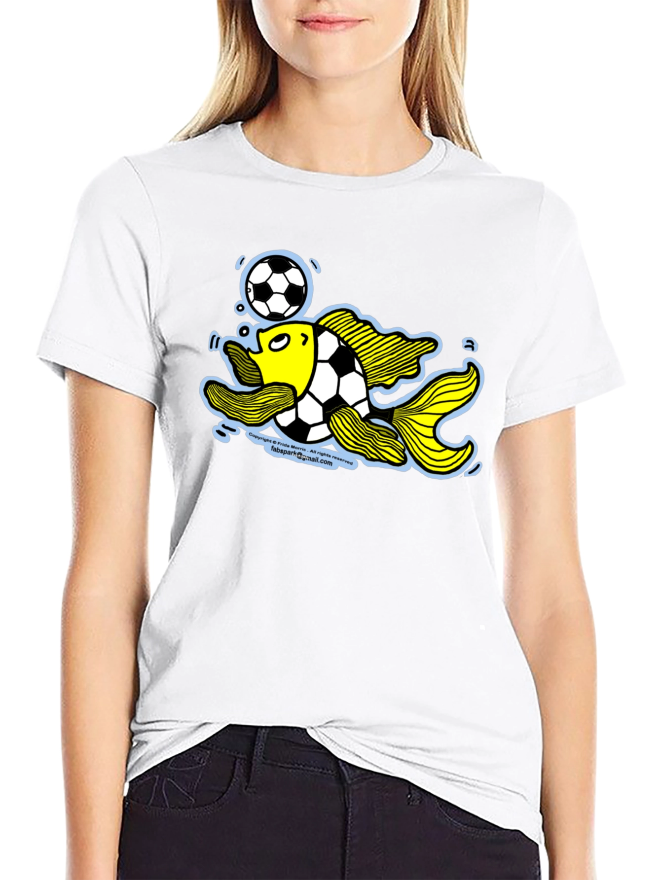 Soccer Fish Graphic Tee