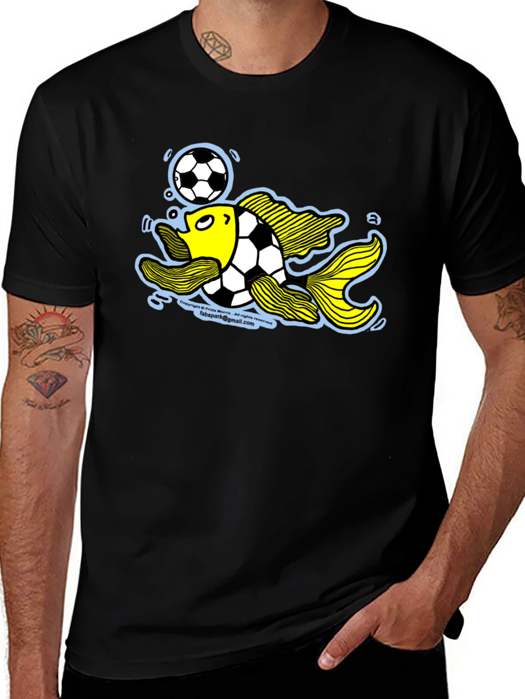 Soccer Fish Graphic Tee