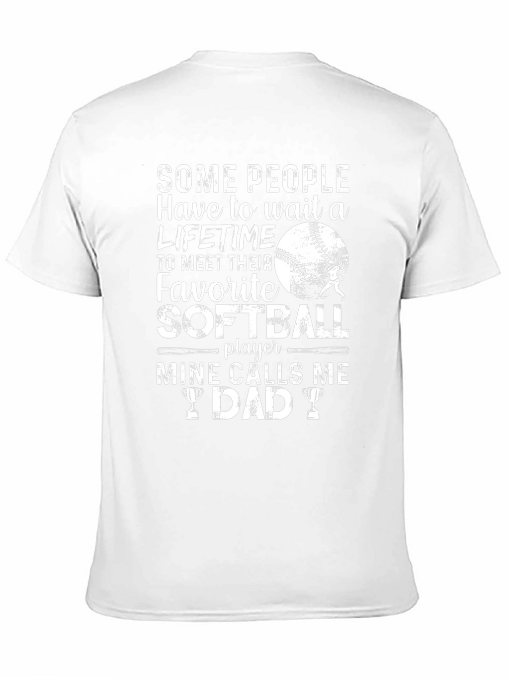 Softball Dad T-Shirt - Favorite Player Gift