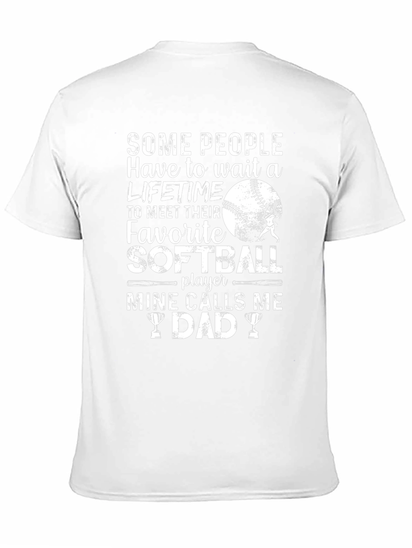 Softball Dad T-Shirt - Favorite Player Gift