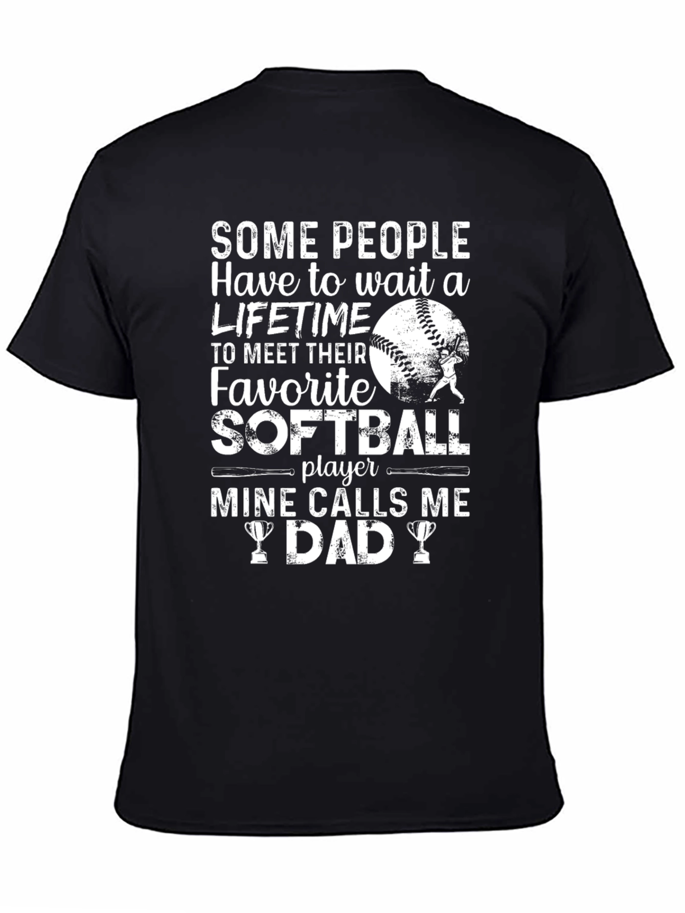Softball Dad T-Shirt - Favorite Player Gift