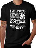 Softball Dad T-Shirt - Favorite Player Gift
