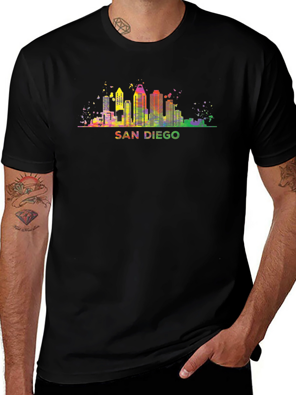 San Diego Skyline Graphic T-Shirt
