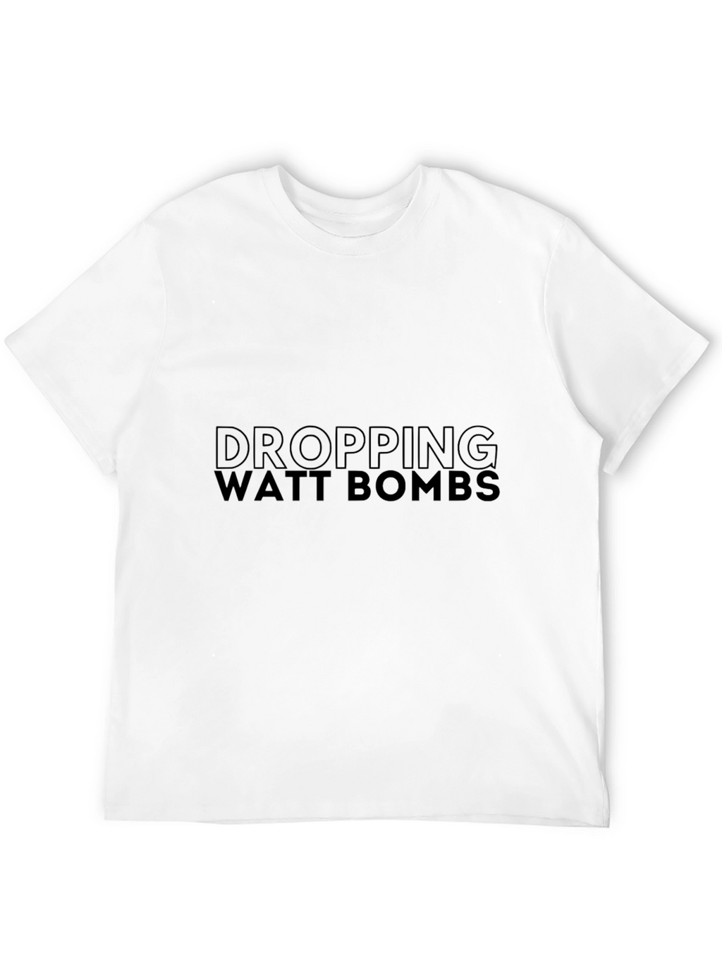 Dropping Watt Bombs Graphic Tee - Black T-Shirt