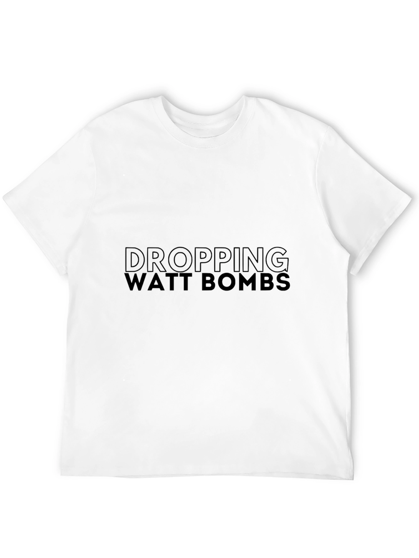 Dropping Watt Bombs Graphic Tee - Black T-Shirt