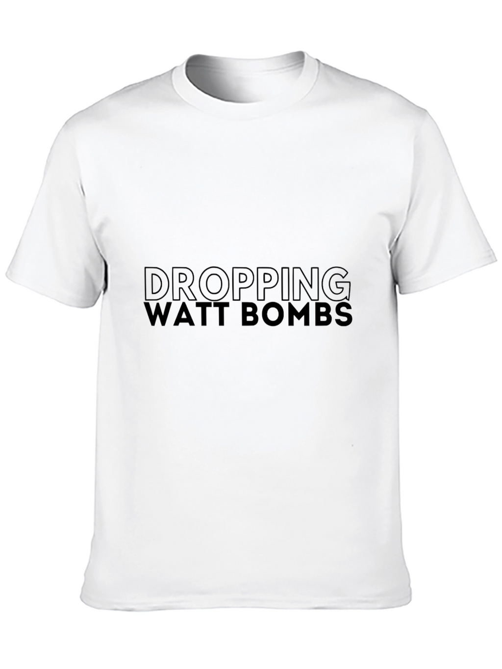 Dropping Watt Bombs Graphic Tee - Black T-Shirt