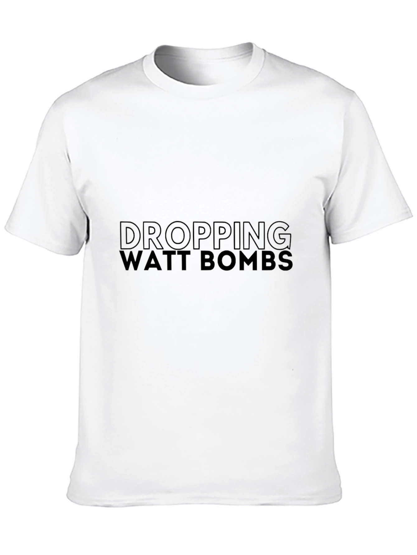 Dropping Watt Bombs Graphic Tee - Black T-Shirt