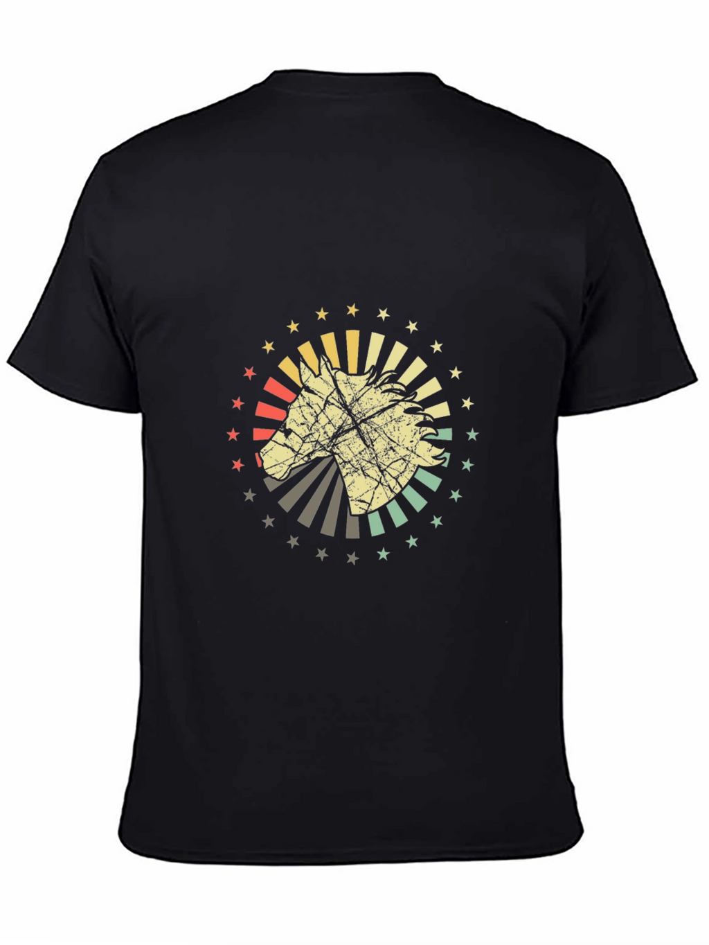Retro Horse T-Shirt - Graphic Print