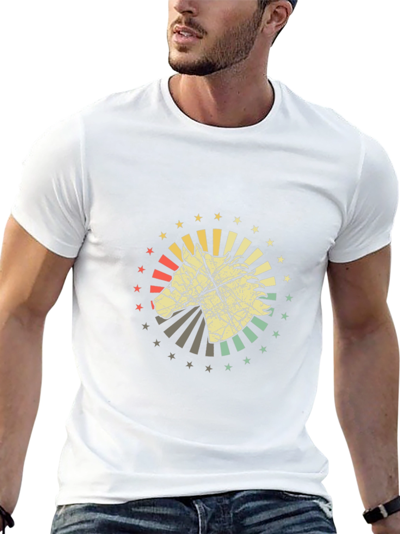 Retro Horse T-Shirt - Graphic Print