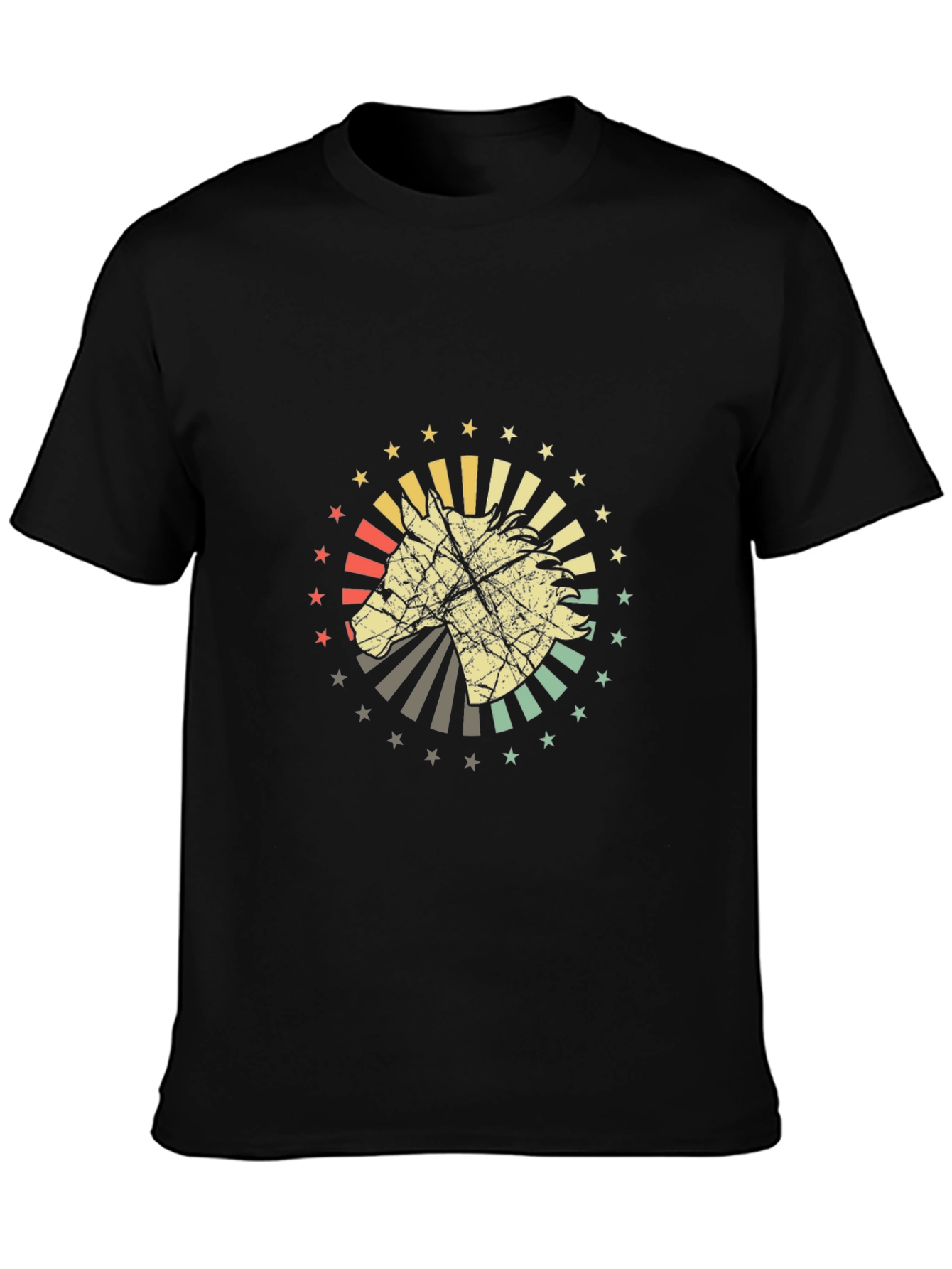 Retro Horse T-Shirt - Graphic Print