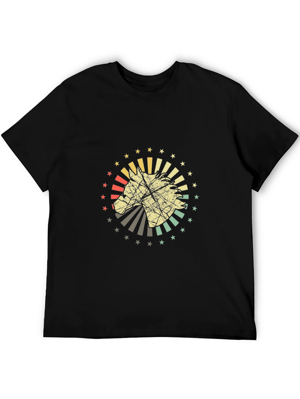 Retro Horse T-Shirt - Graphic Print