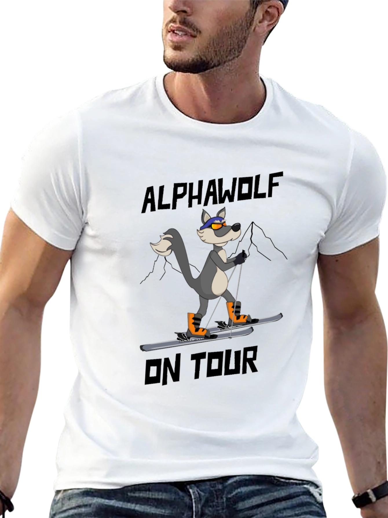 Alpha Wolf On Tour Graphic T-Shirt