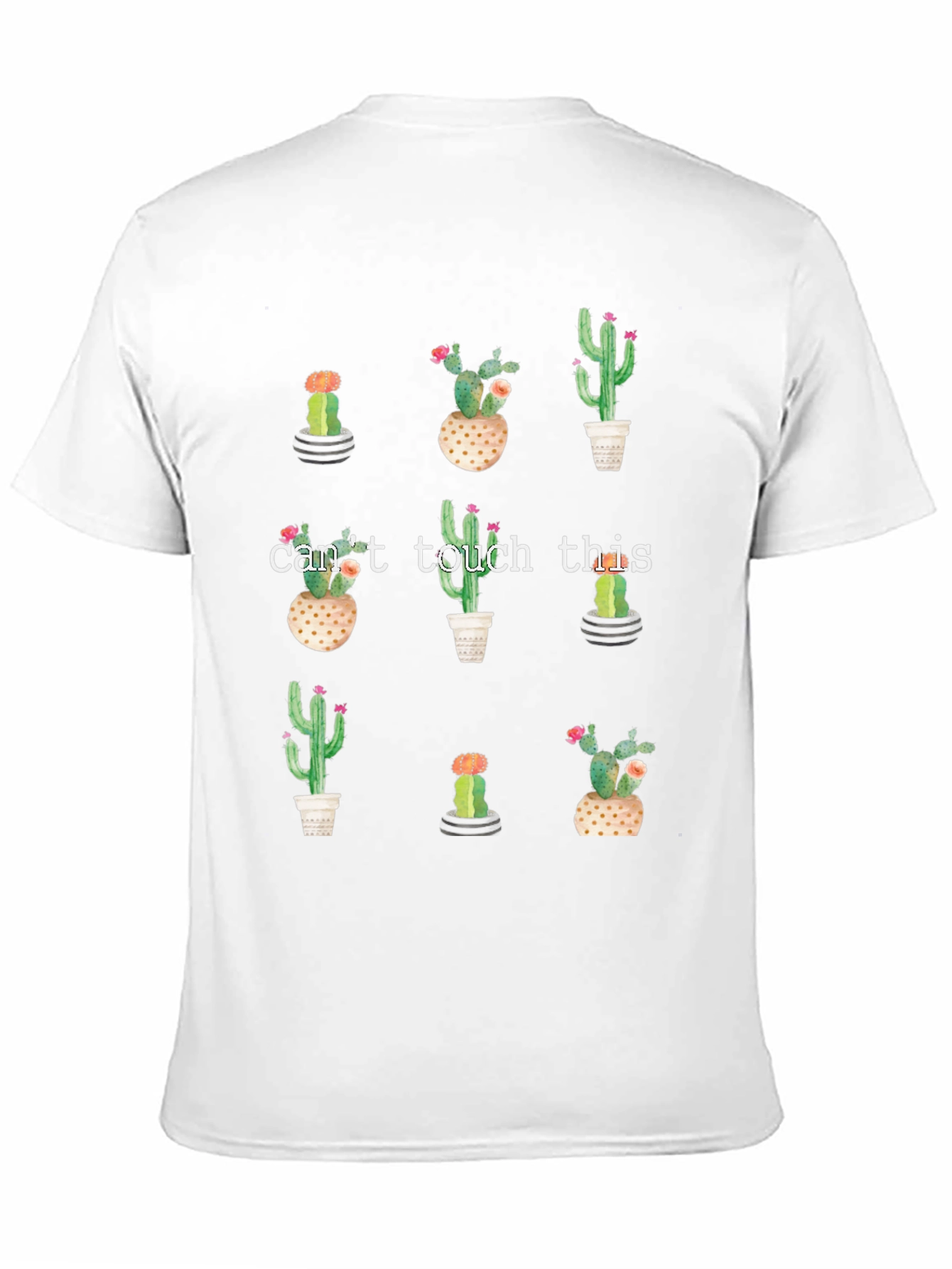 Cactus Print Tee - Cant Touch This Graphic T-Shirt