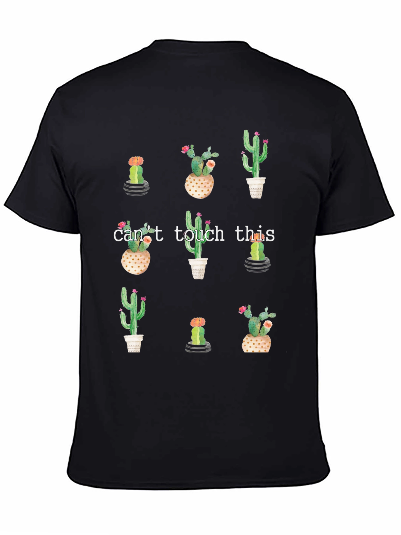 Cactus Print Tee - Cant Touch This Graphic T-Shirt