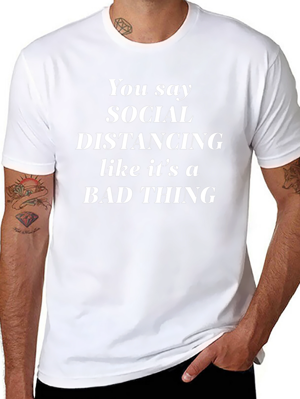 Social Distancing Sarcastic T-Shirt