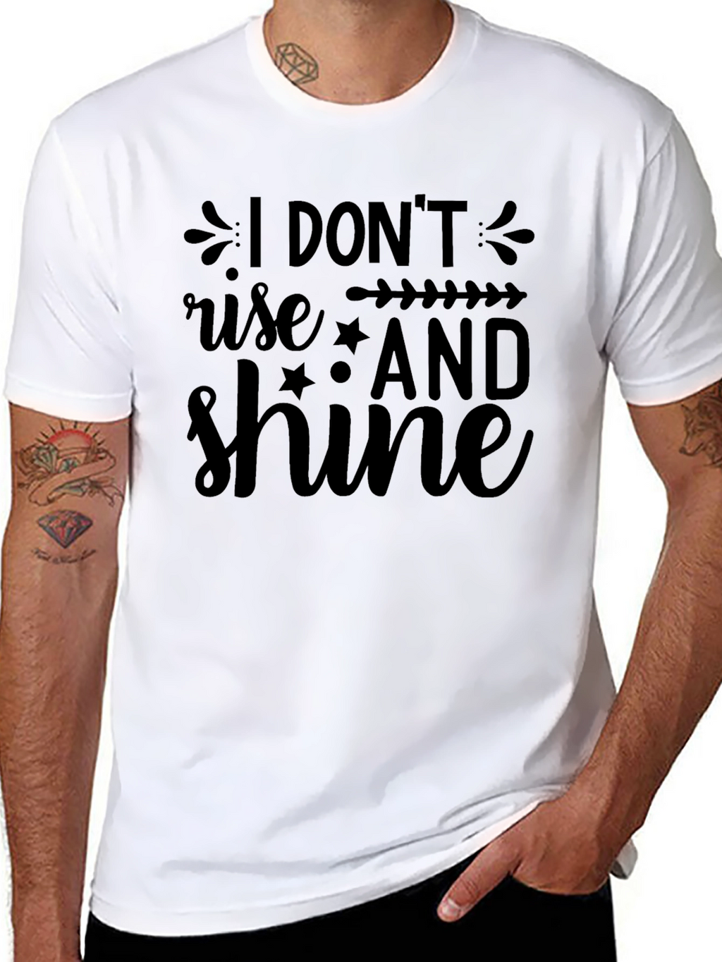 I Dont Rise and Shine Graphic Tee