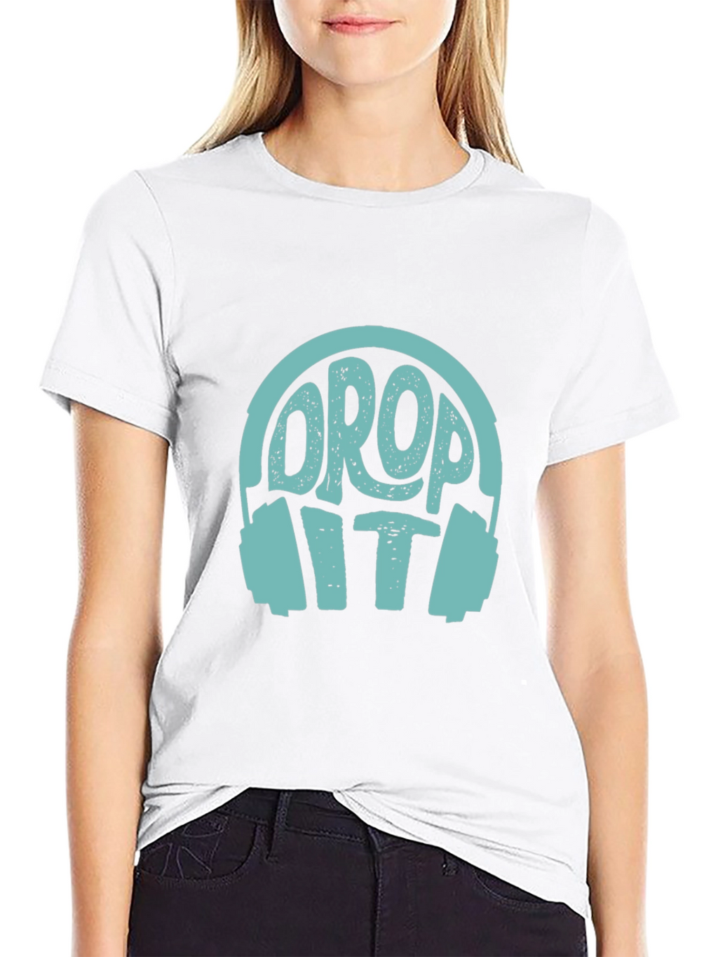Drop It! Graphic T-Shirt - Cool DJ Headphone Tee