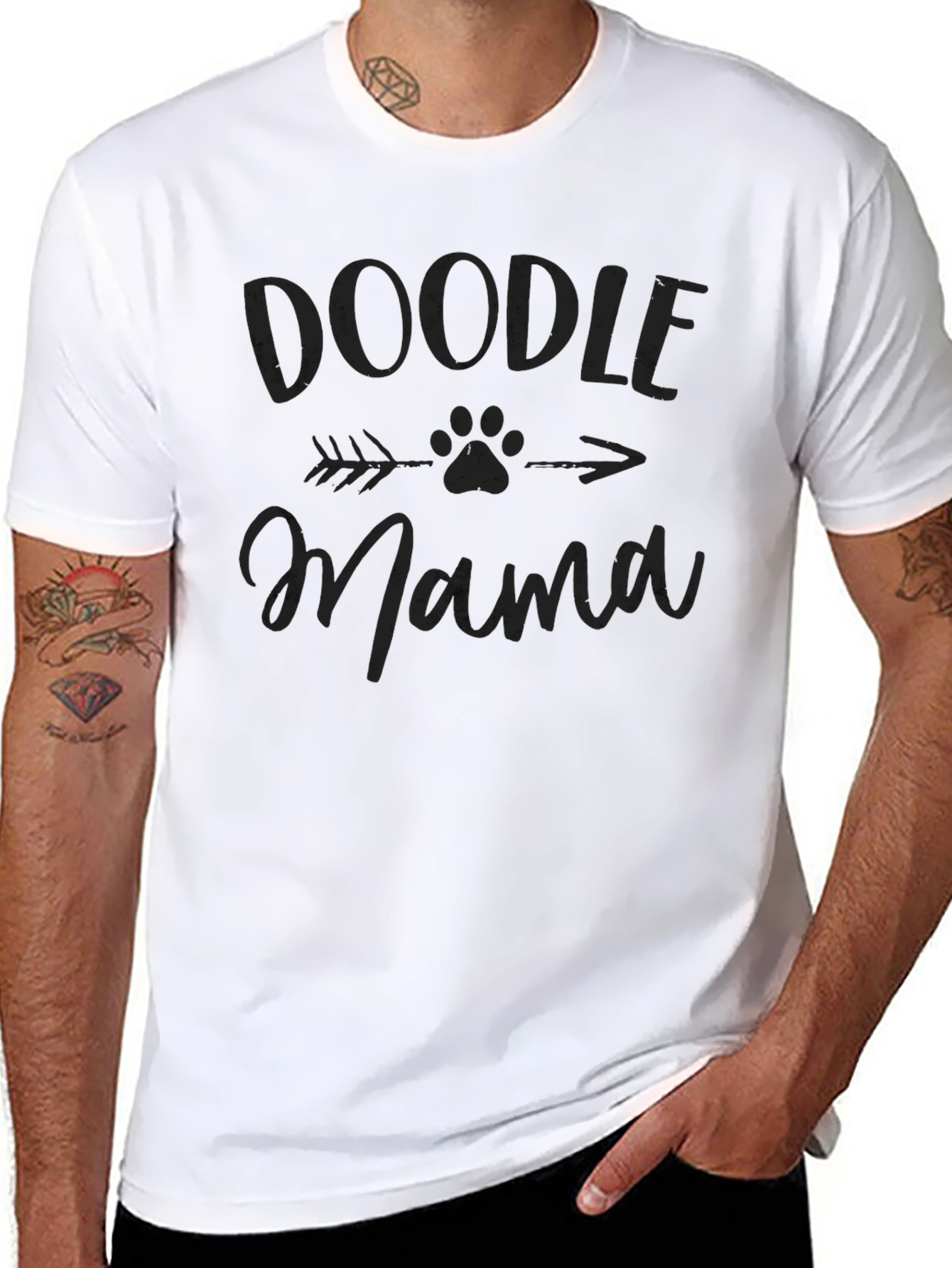 Doodle Mama Black T-Shirt