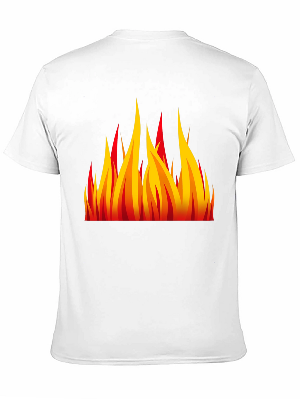 Fiery Flames Graphic Black T-Shirt