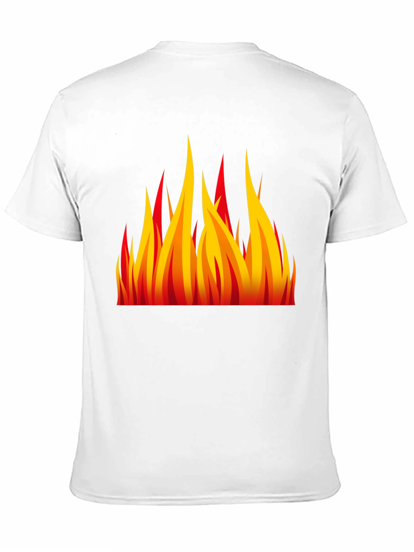 Fiery Flames Graphic Black T-Shirt