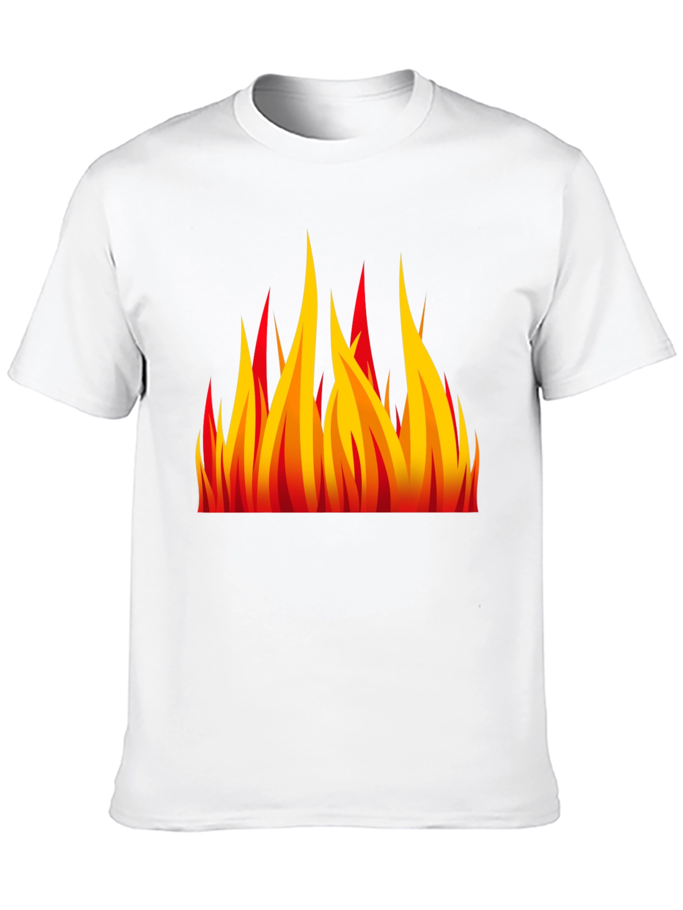 Fiery Flames Graphic Black T-Shirt