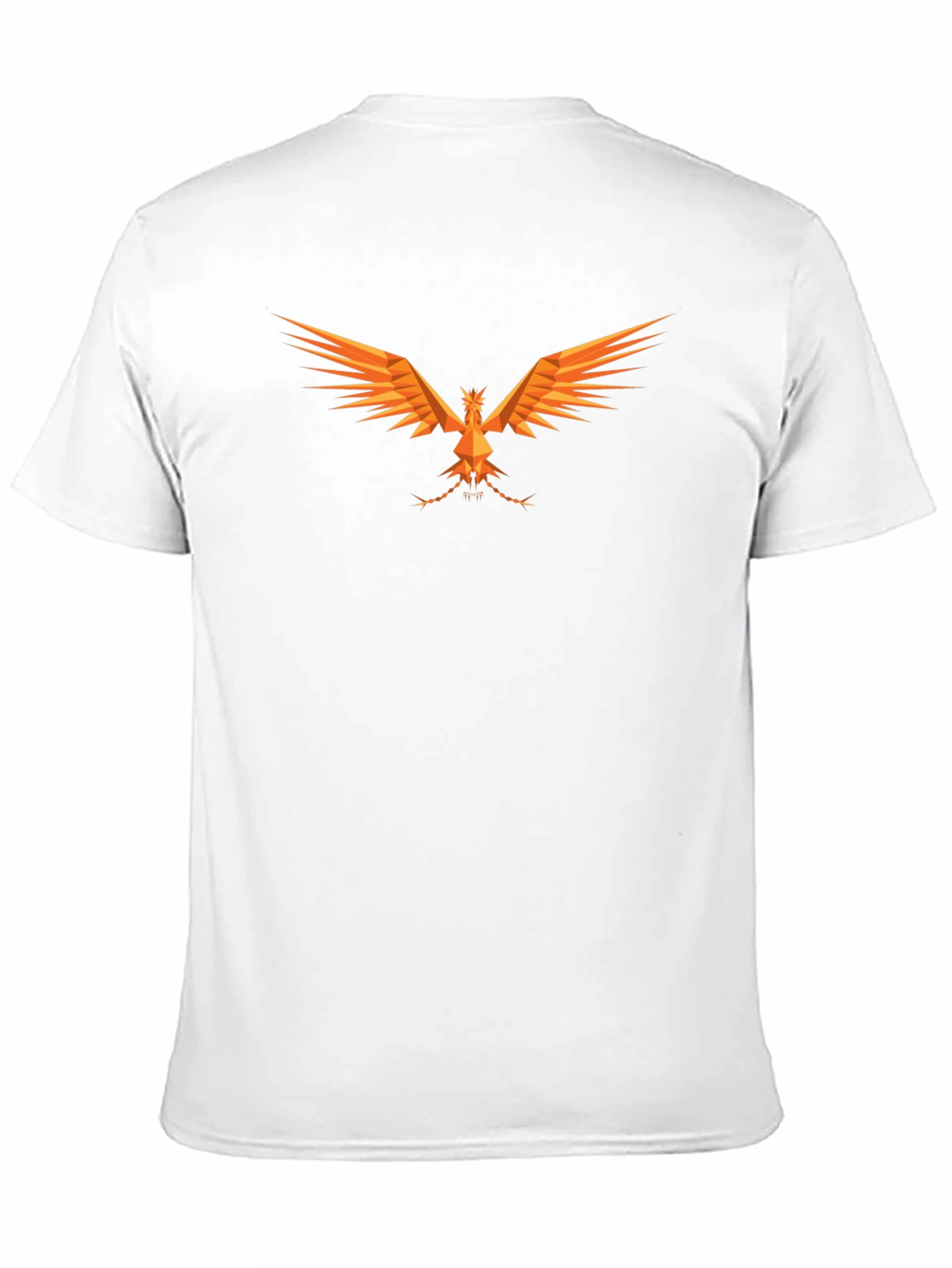Geometric Phoenix Graphic Black T-Shirt