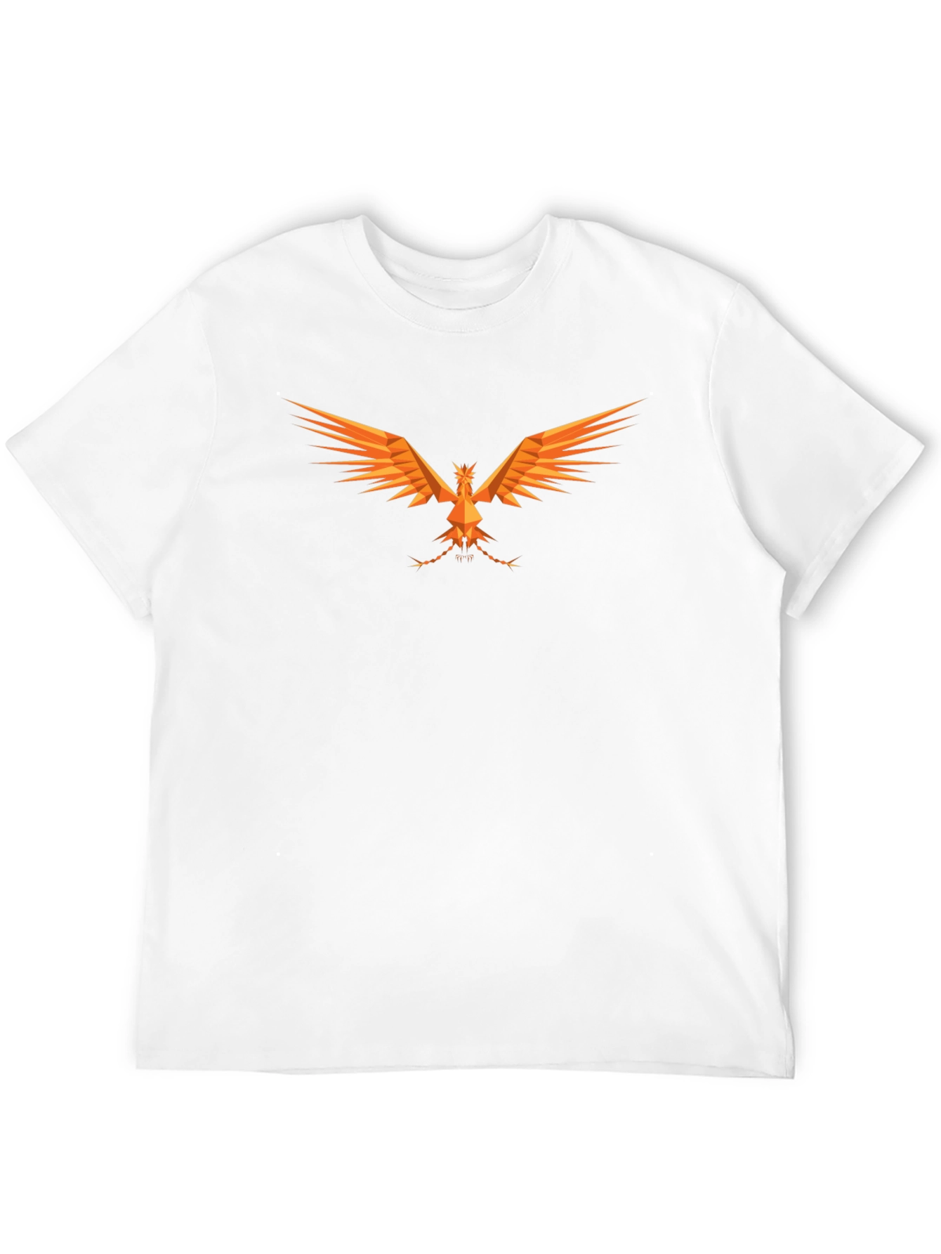 Geometric Phoenix Graphic Black T-Shirt