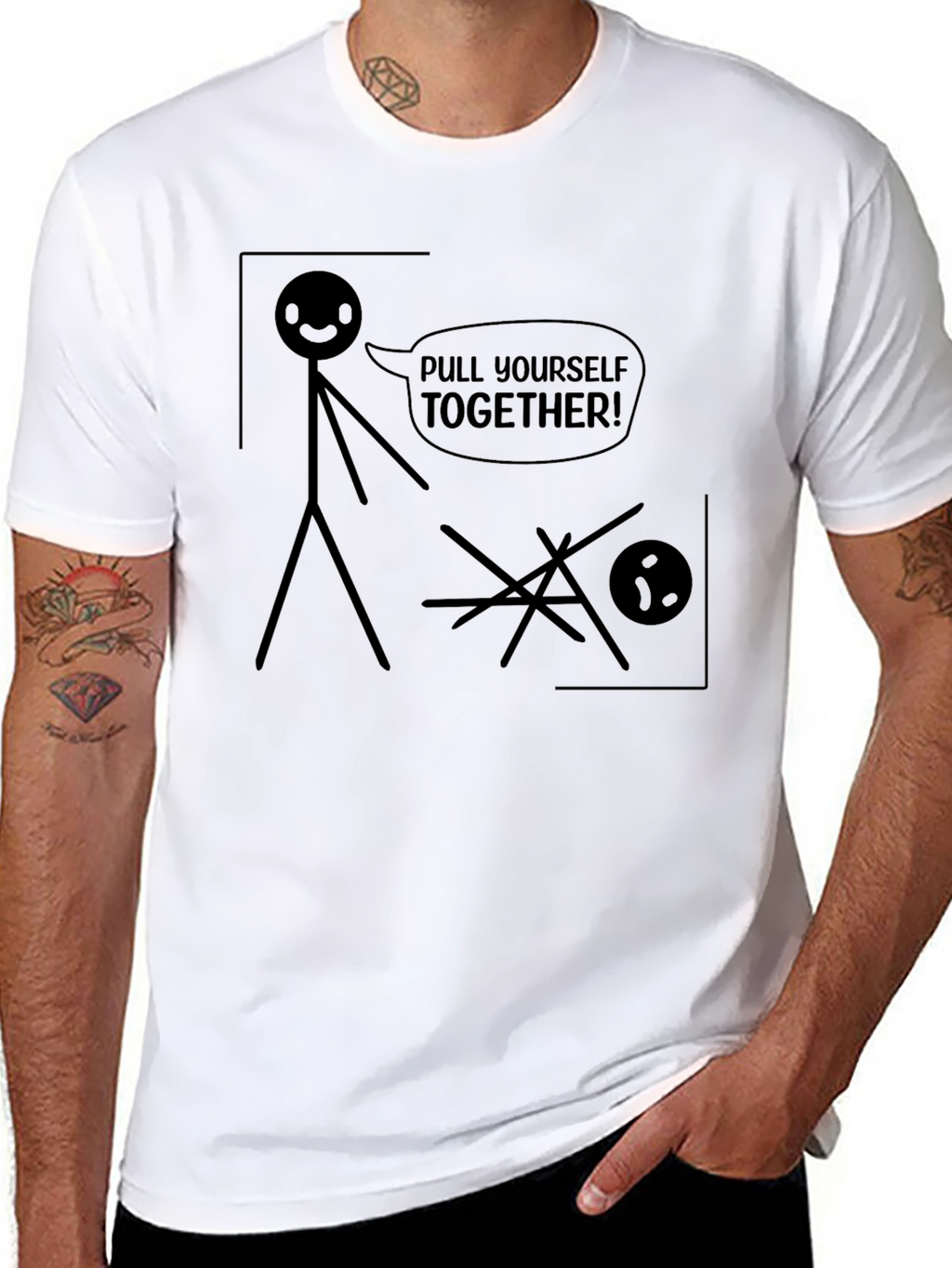 Pull Yourself Together Funny Graphic Tee