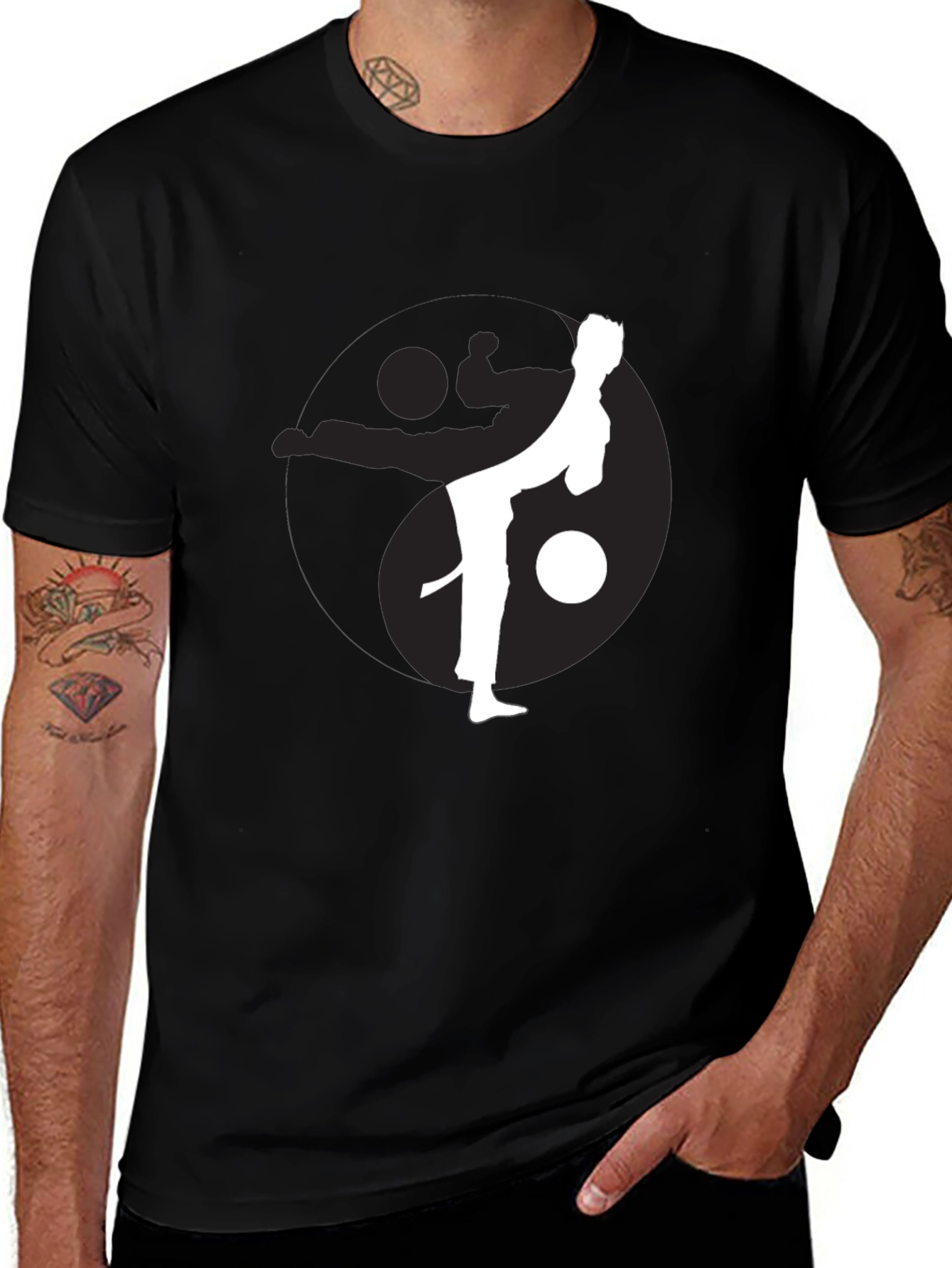 Martial Arts Yin Yang Graphic Tee