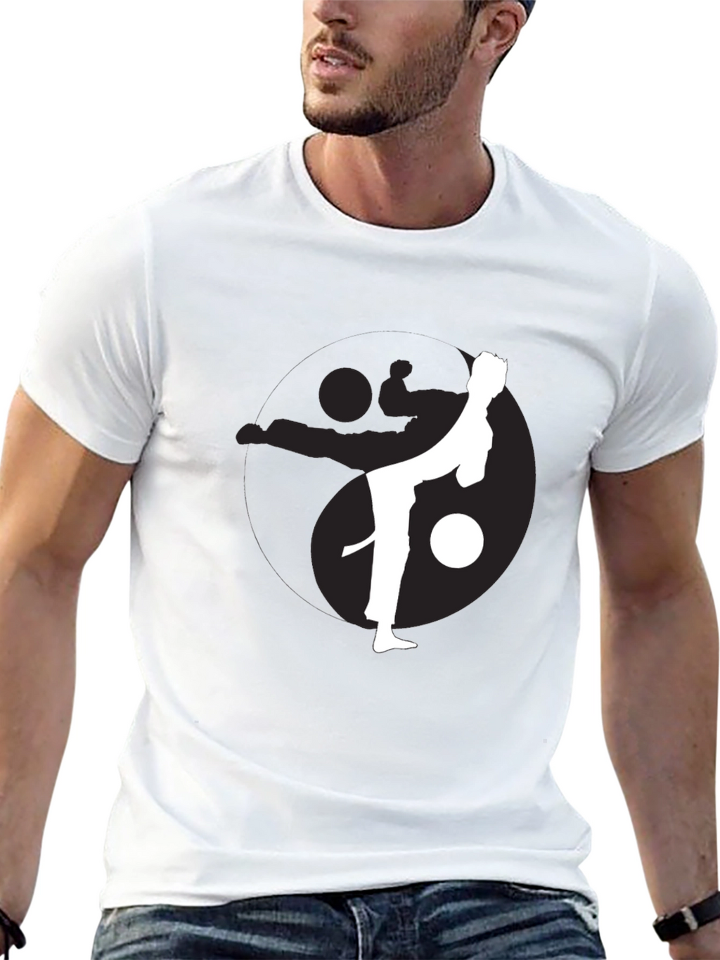 Martial Arts Yin Yang Graphic Tee