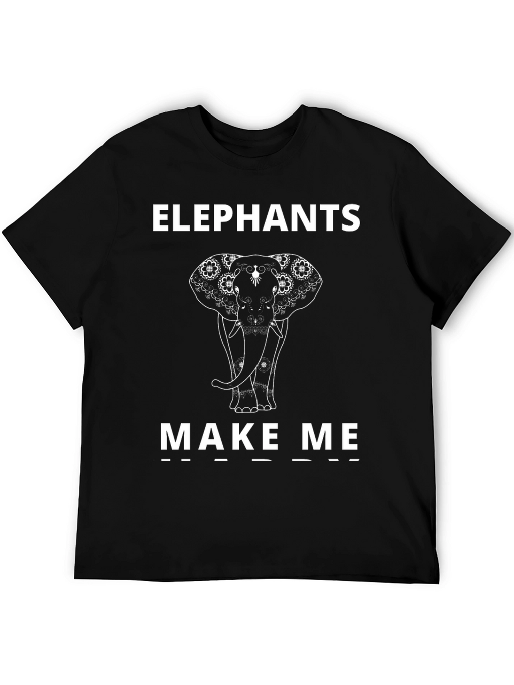 Elephant Graphic T-Shirt - Black