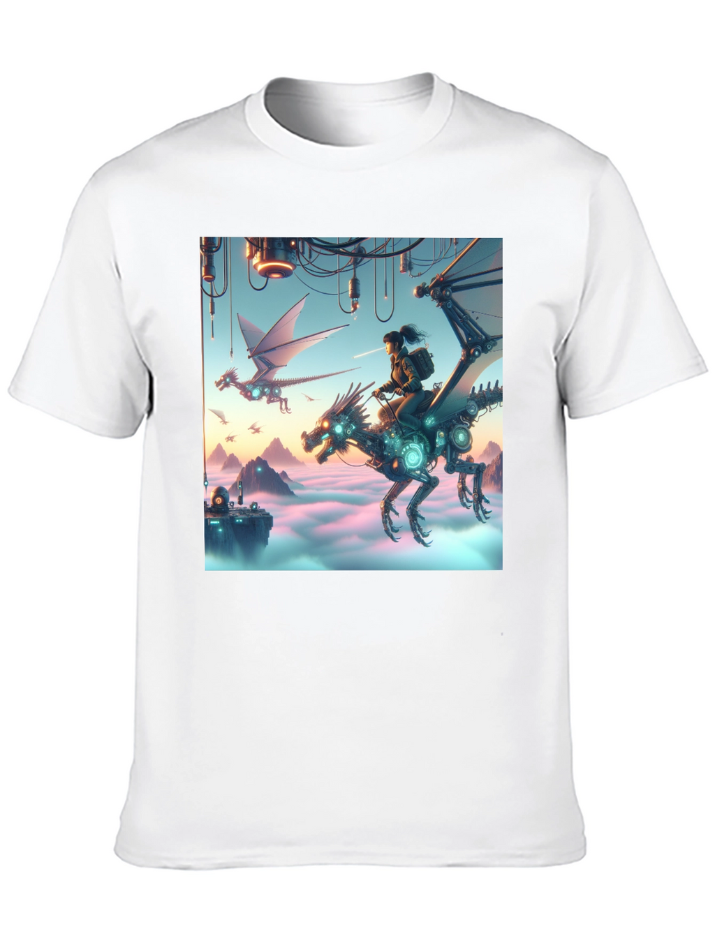 Steampunk Dragon Rider T-Shirt