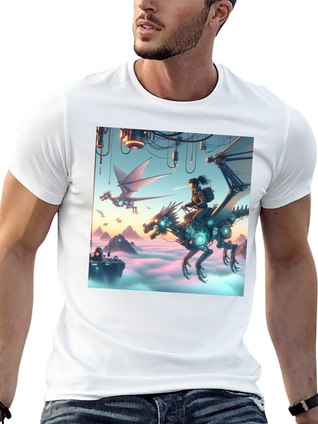 Steampunk Dragon Rider T-Shirt