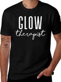 Glow Therapist Graphic T-Shirt - Unisex Black Tee