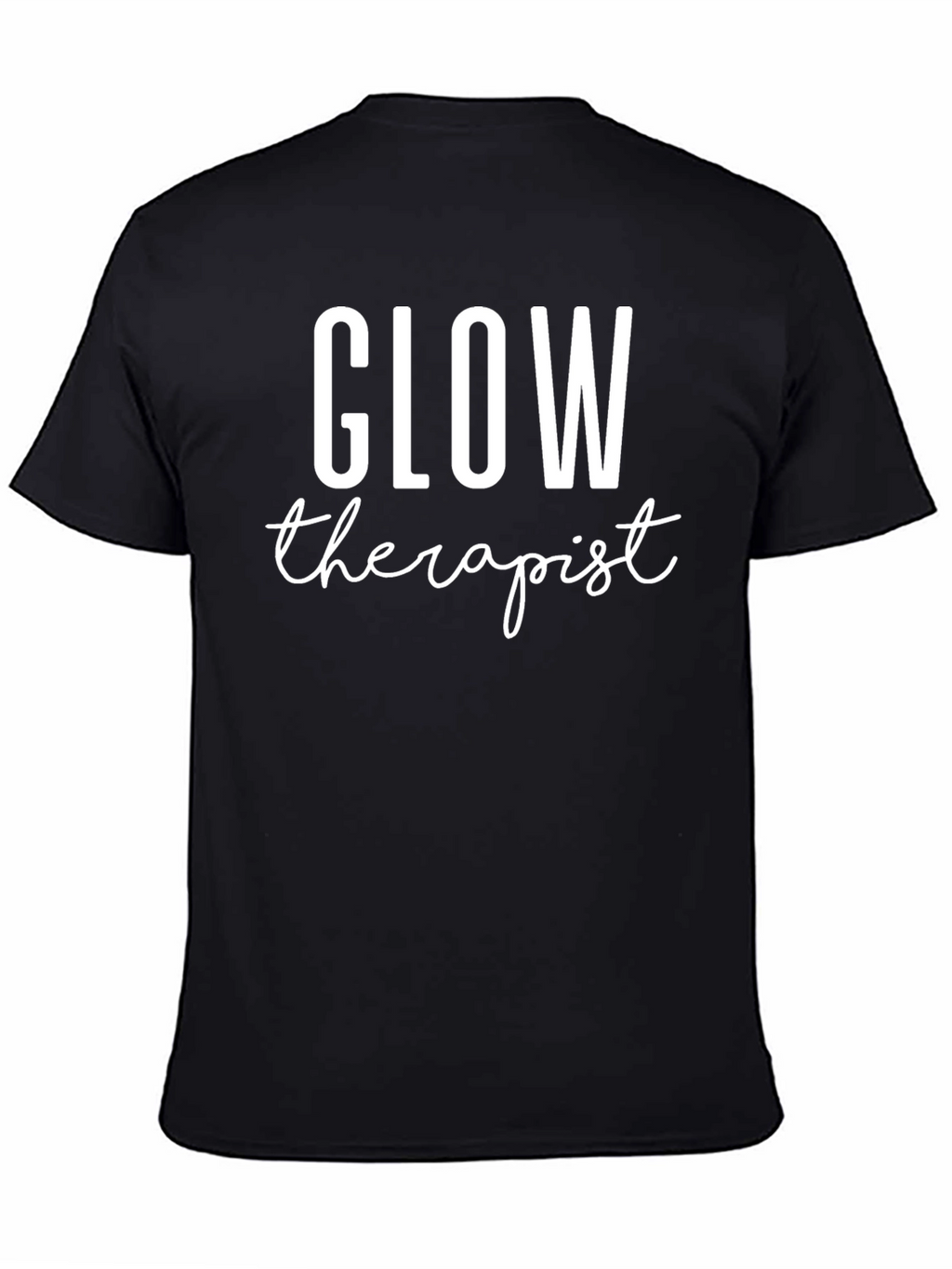 Glow Therapist Graphic T-Shirt - Unisex Black Tee