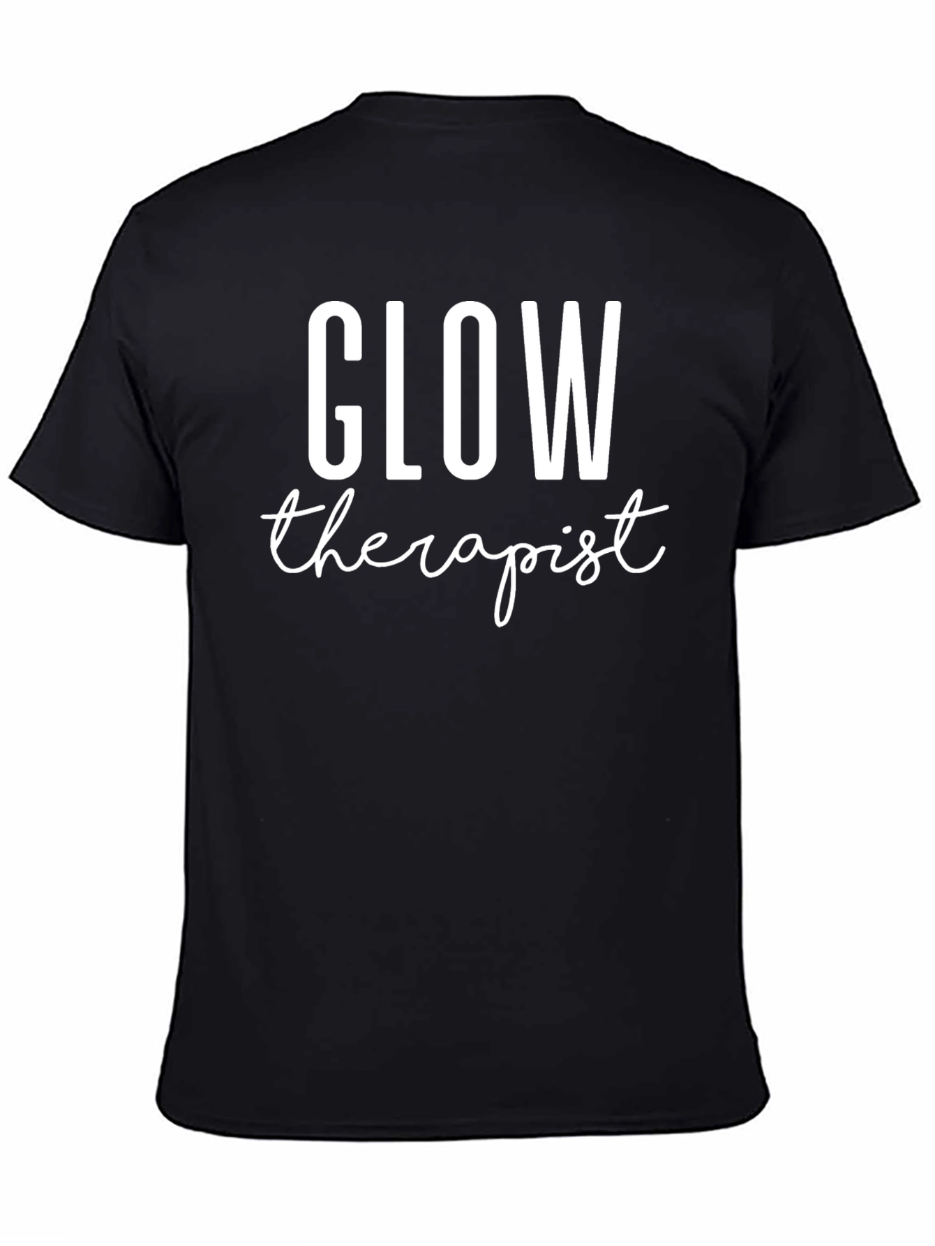 Glow Therapist Graphic T-Shirt - Unisex Black Tee