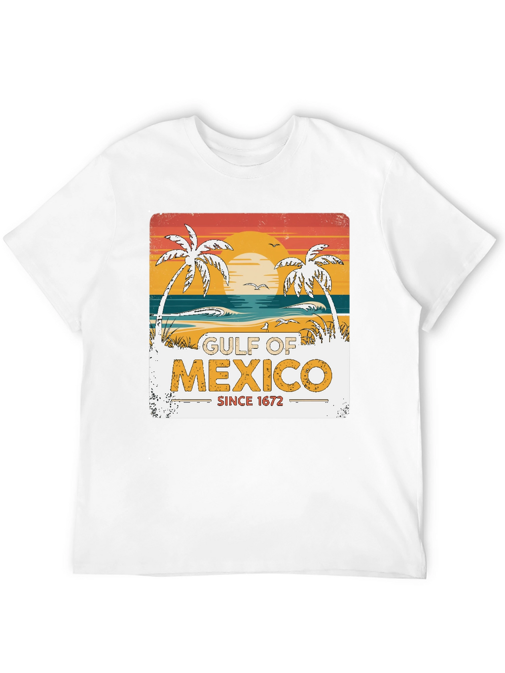 Gulf of Mexico Retro Beach T-Shirt