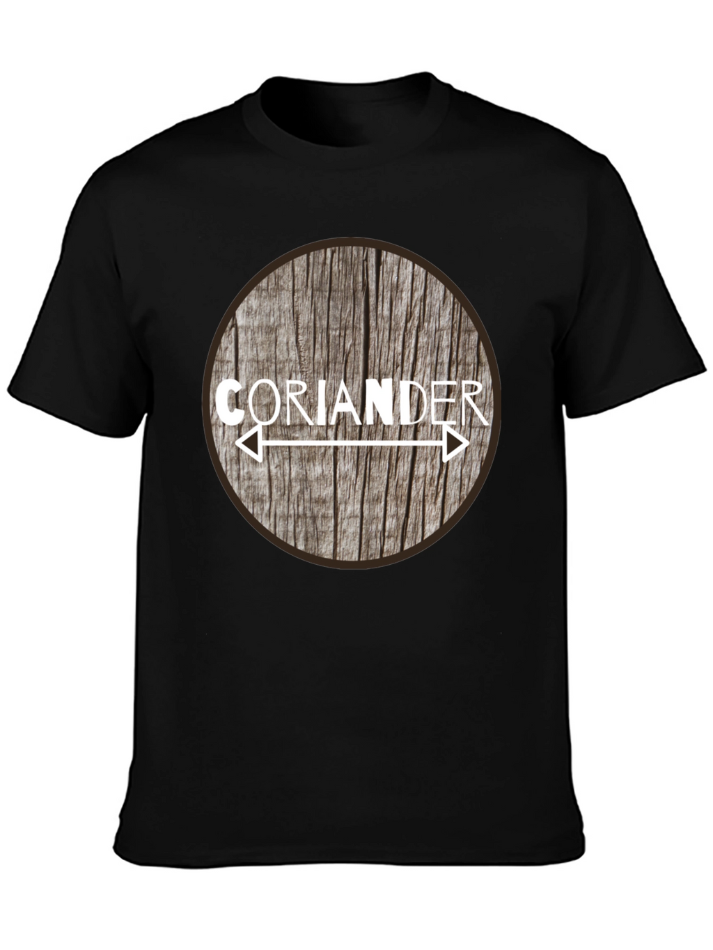Coriander Arrow Woodgrain Graphic T-Shirt