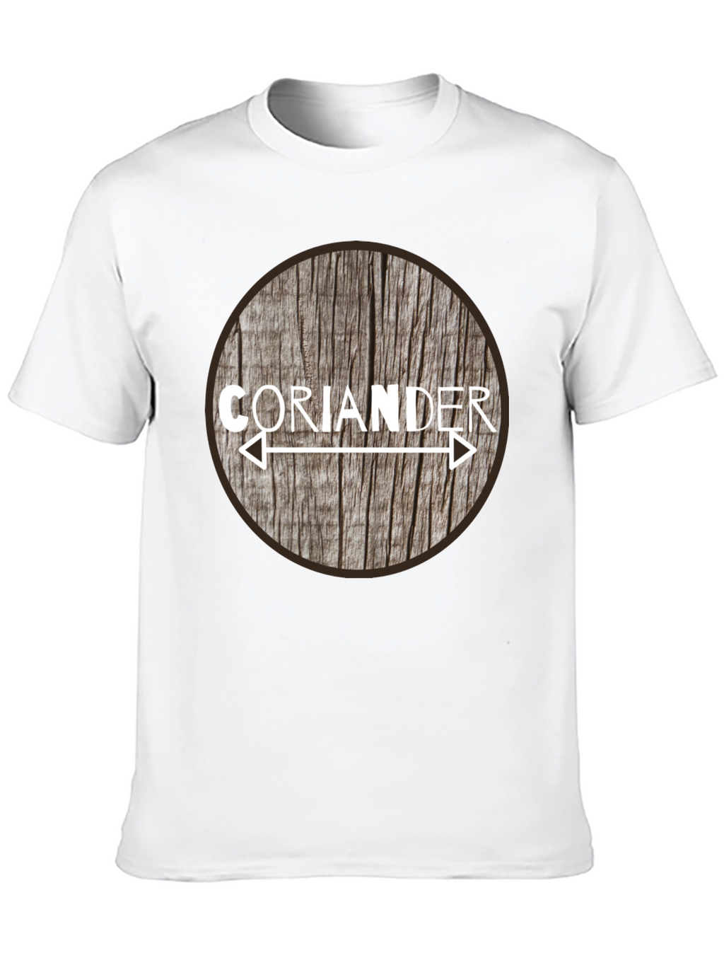 Coriander Arrow Woodgrain Graphic T-Shirt