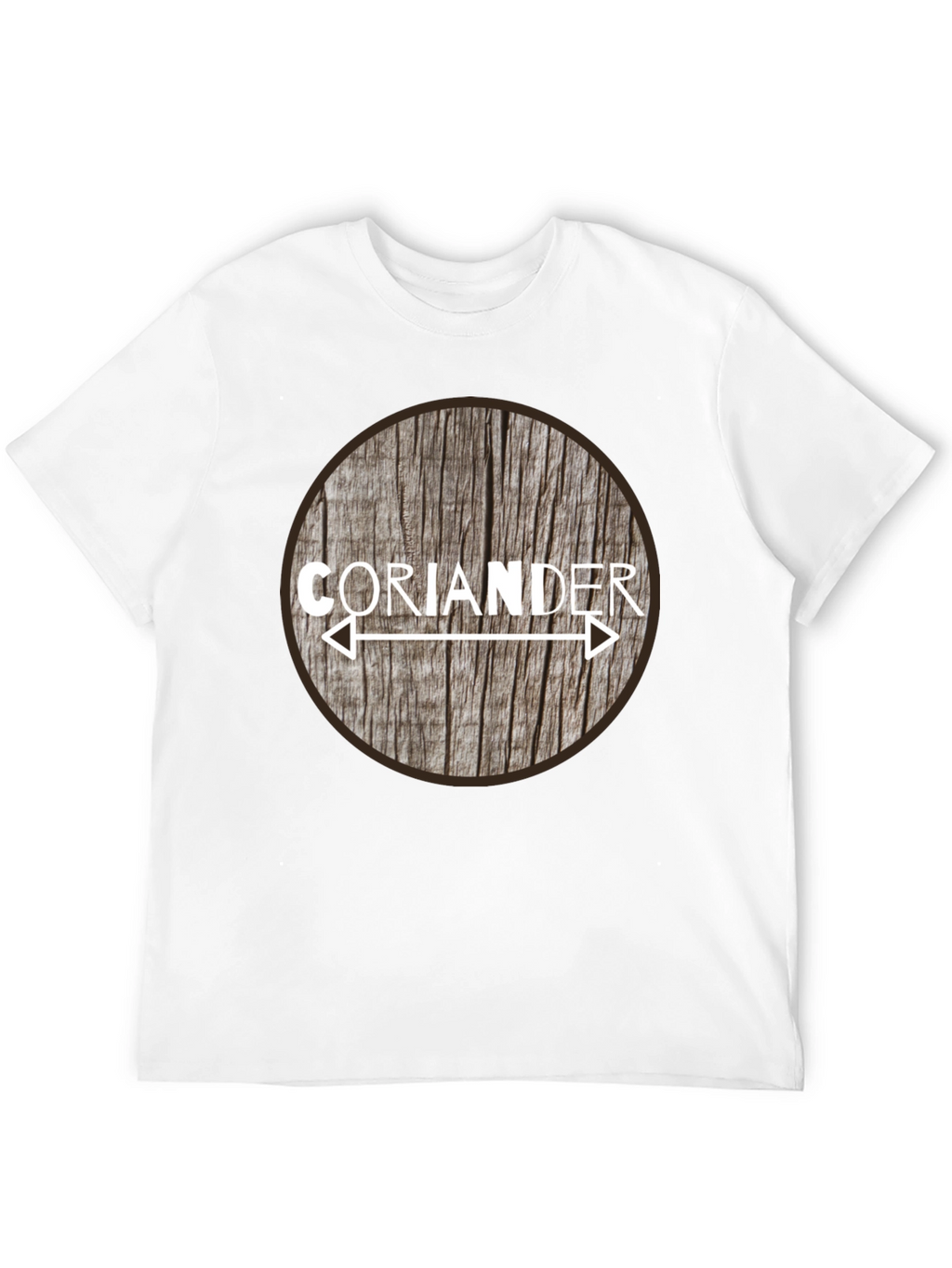 Coriander Arrow Woodgrain Graphic T-Shirt