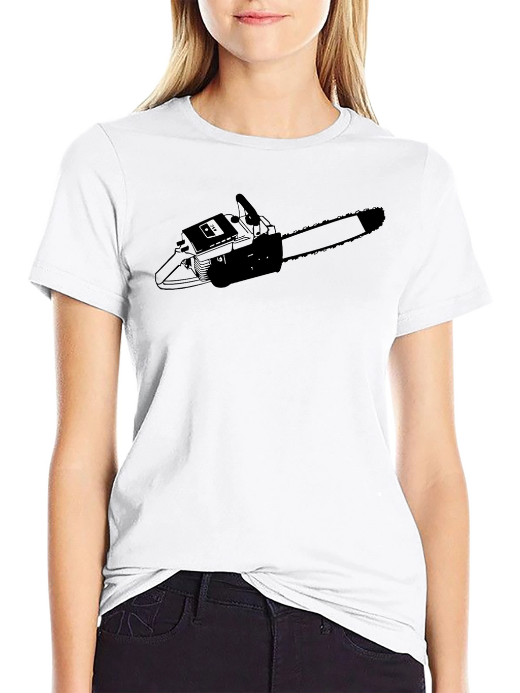 Chainsaw Graphic Tee - Edgy Style