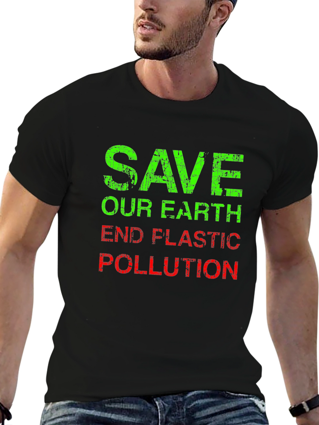 Save Our Earth Graphic Tee - End Plastic Pollution