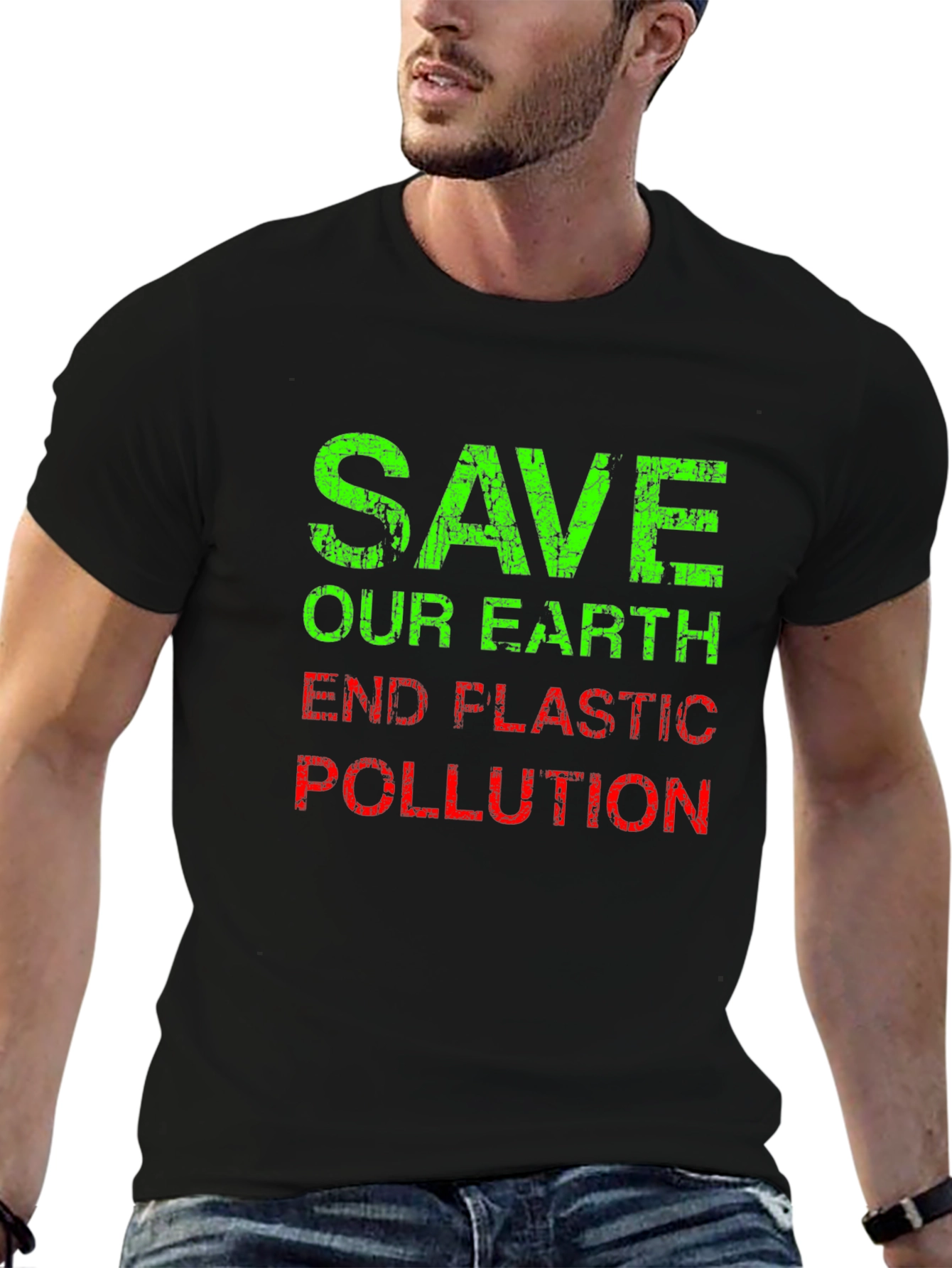 Save Our Earth Graphic Tee - End Plastic Pollution