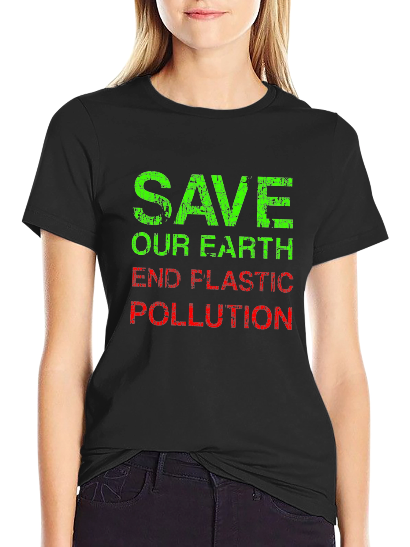 Save Our Earth Graphic Tee - End Plastic Pollution