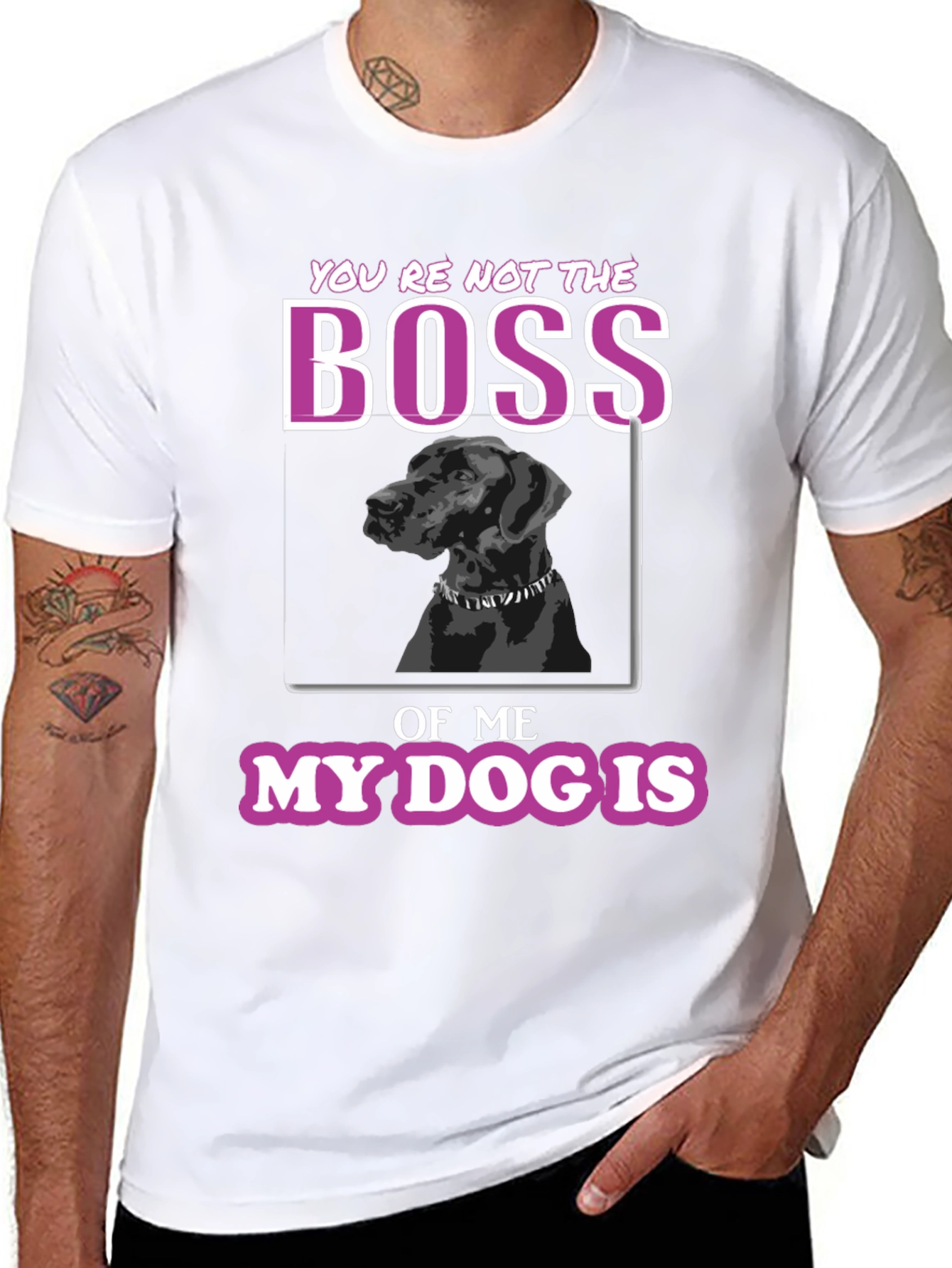Funny Dog Lover T-Shirt - Youre Not The Boss