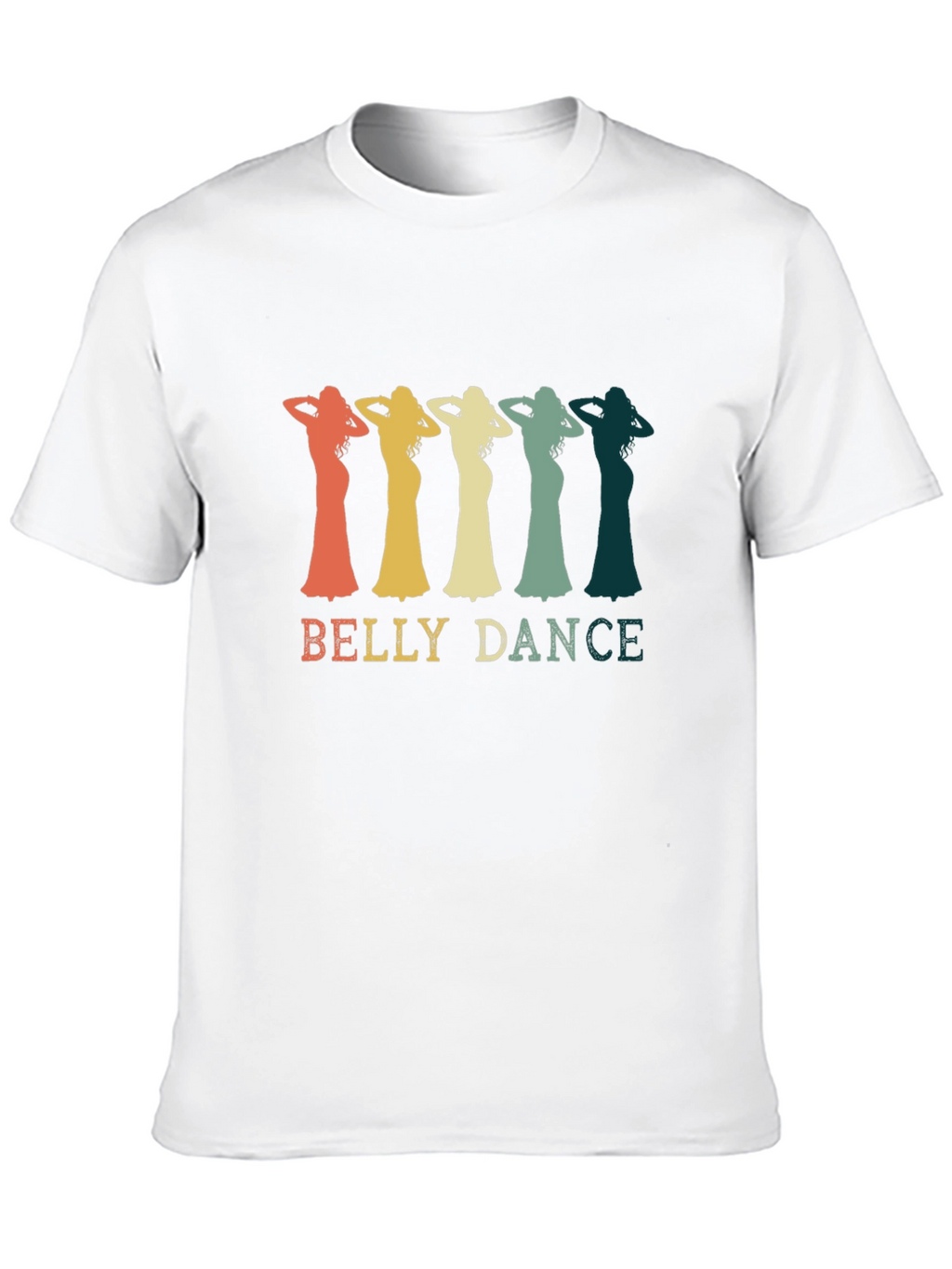 Retro Belly Dance T-Shirt - Black