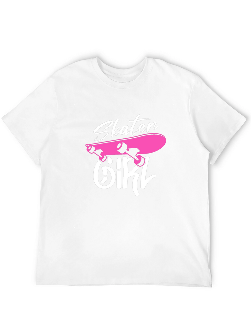 Skater Girl Graphic T-Shirt - Black Cotton Tee